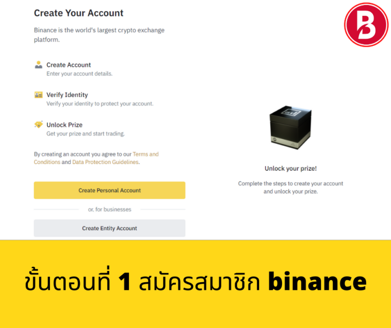 ขั้นตอนที่ 1สมัครbinance