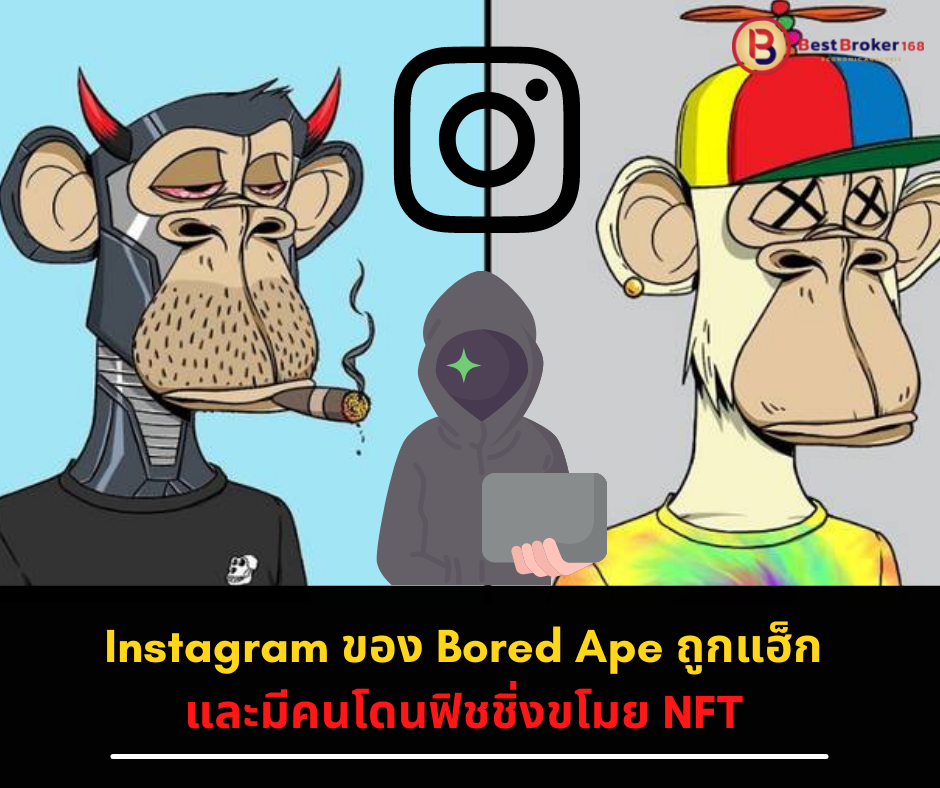 Instagram ของ Bored Ape ถูกแฮ็ก และมีคนโดนฟิชชิ่งขโมย NFT มูลค่าเสียหายกว่า 1,300 ล้านบาท