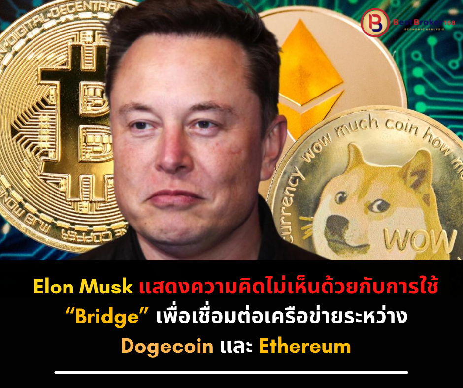 Elon Musk แสดงความคิดไม่เห็นด้วยกับการใช้ “bridge” เพื่อเชื่อมต่อเครือข่ายระหว่าง Dogecoin และ Ethereum
