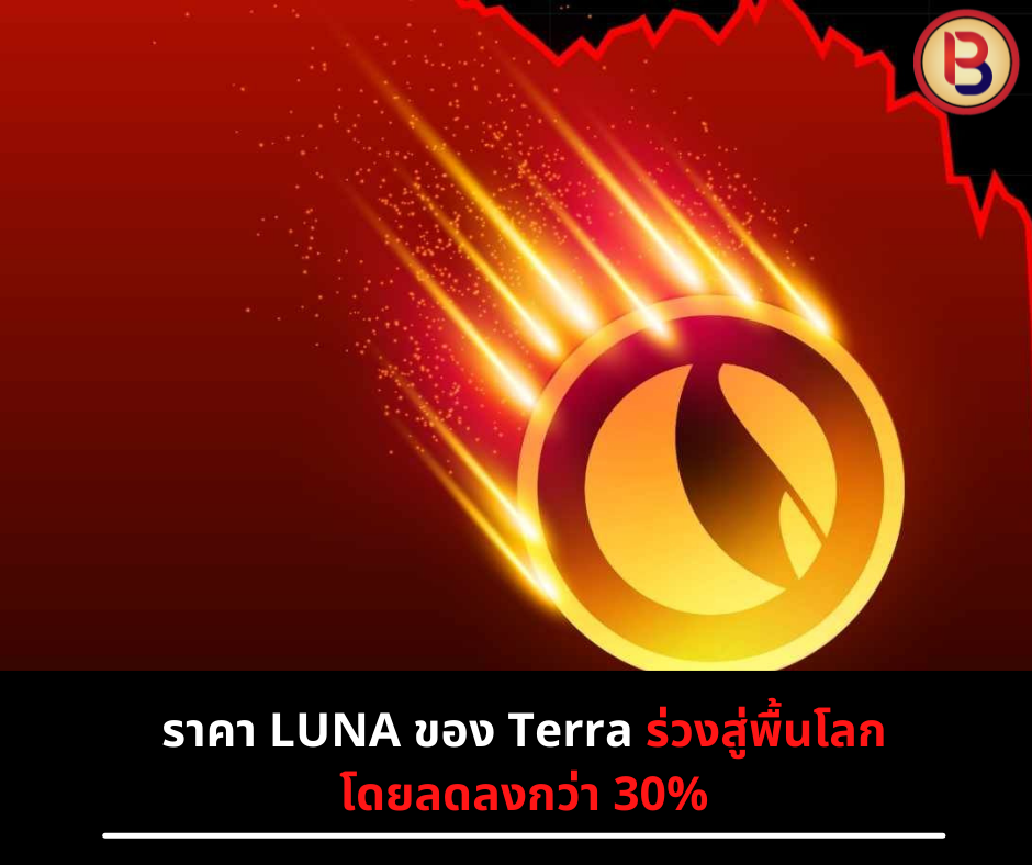 ราคา LUNA ของ Terra ร่วงสู่พื้นโลก โดยลดลงกว่า 30%